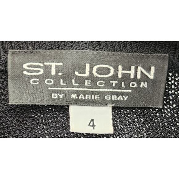 St. John Collection by Marie Gray Black & White Cardigan, Size 4, NWT - Picture 5 of 7